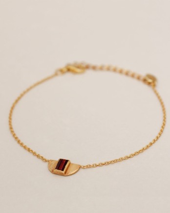 GG - bracelet egypt garnet gold plated