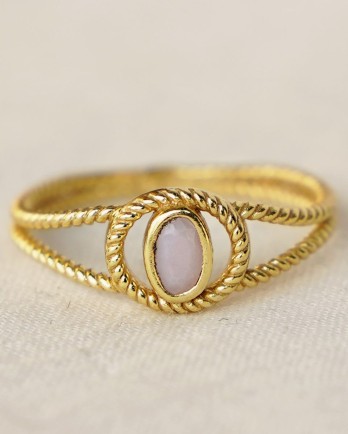 G - Ring size 52 pink opal g. pl.