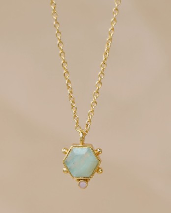 Collier 6x6mm cute hex
