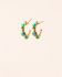 B - Earring with green jasper and mixed gemstones g.pl HE