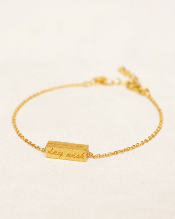II - Bracelet message gold plated