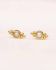cc earring stud 2mm etnic pearl gold plated
