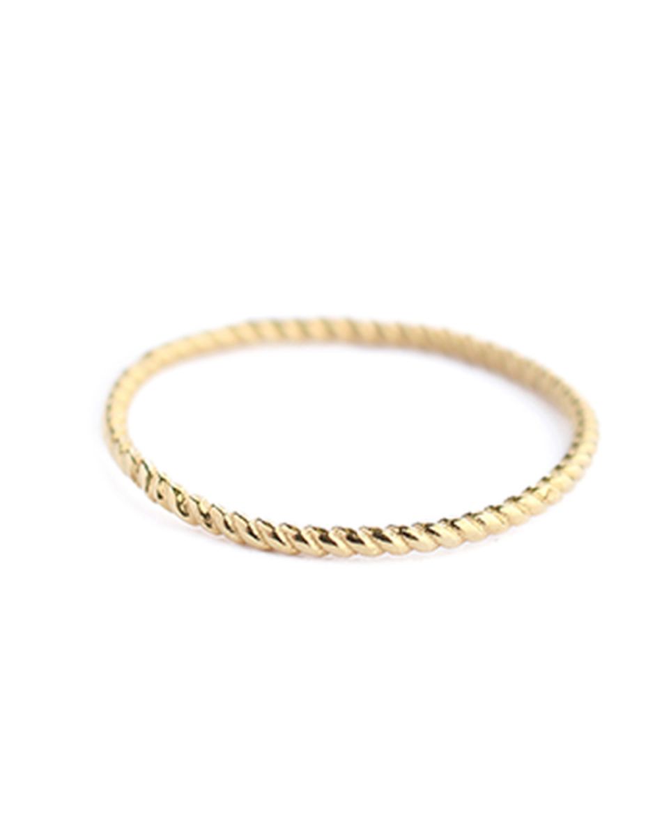 cc ring size 52 plain gold gold plated