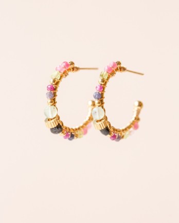 CC - Earring with ruby and mixed gemstones g.pl EN