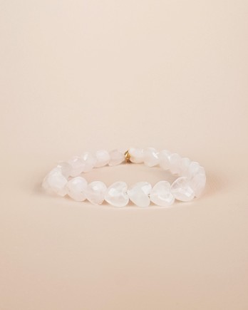 D - Bracelet heart stones