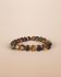 D - Bracelet tiger eye hearts on elastic ST