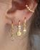d earring small coin pearl beaded