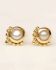 d earring stud etnic pearl gold plated