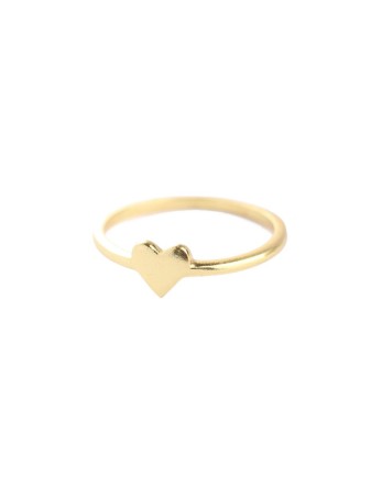 DD - ring size 52 heart gold plated