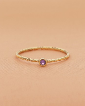 DD - Ring Calendula size 56 with amethyst g.pl.