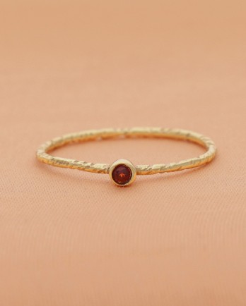 DD - Ring Calendula size 56 with garnet g.pl.