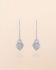 E - Earring hanging Amalthea small heart with stars