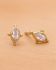 E - Earring stud Banks white moonstone and dots g.pl.