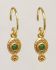 ee earrings pendant green zed 2mm in oval gold pltd