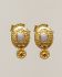 ee earrings stud pink opal 2mm in oval gold pltd