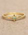 e ring size 52 amazonite star gold plated