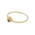 e ring size 54 3mm black agate etnic gold plated