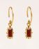 ffearring hanging red jasper rectangle 2x5mm with dots l