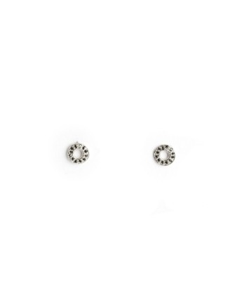 Earring stud oxi round