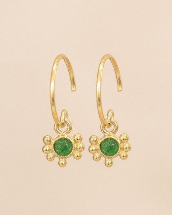 EE- Earring Asena fly hanging 3mm green zed g.pl EE- Earring Asena fly hanging 3mm green zed g.pl