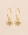 EE- Earring Asena fly hanging 3mm smokey quartz g.pl