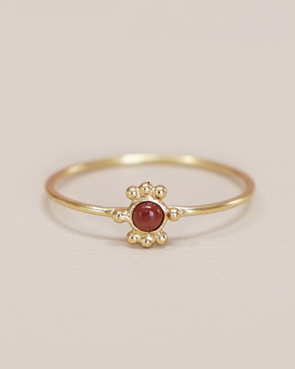 ee ring asena size 58 fly 3mm red jasper gpl