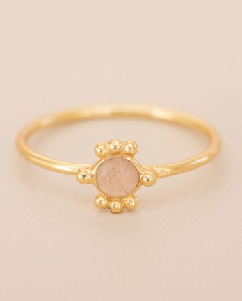 F - Ring Asena size 52 fly 4mm peach moonstone g.pl F - Ring Asena size 52 fly 4mm peach moonstone g.pl