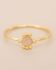 F - Ring Asena size 58 fly 4mm peach moonstone g.pl