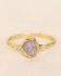 F - Ring size 50 amethyst birthstone February g. pl.