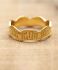 ff ring size 56 flat waves gold plated