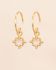 G - Earring Adelise hanging 3mm square rose quartz g.pl