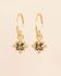 G - Earring Adelise hanging 3mm square sm. quartz g.pl