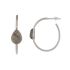 gg earring hoop with labradorite drop