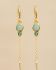 g earring llyr hanging amazonite and green agate gpl