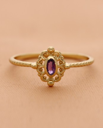 G - Ring Balsam size 54 with amethyst and ornament g.pl G - Ring Balsam size 54 with amethyst and ornament g.pl