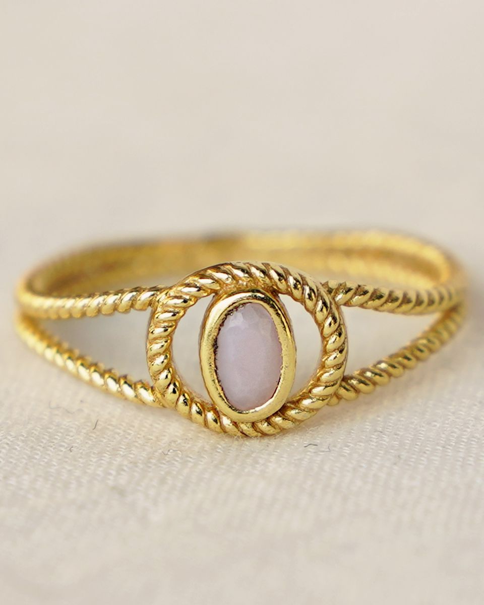 g ring size 52 pink opal g pl