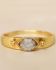 gg ring size 56 diamond dot labradorite gold plated