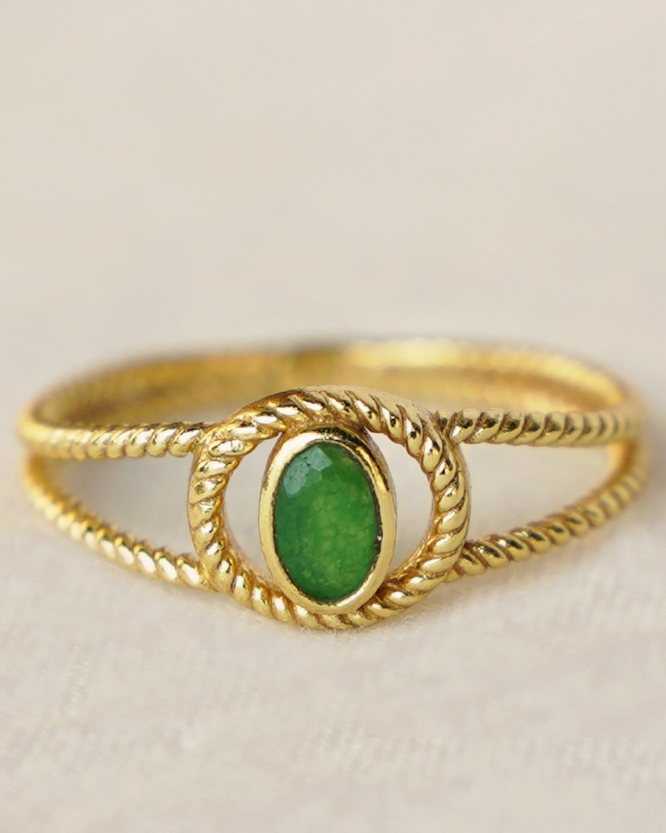 g ring size 58 green jade g pl