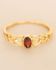GG - Ring Adorle size 52 oval garnet with hearts g.pl