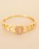 GG - Ring Adorle size 52 oval peach mst. with hearts g.pl