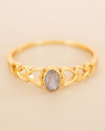 GG - Ring Adorle size 56 oval labradorite with hearts g.pl GG - Ring Adorle size 56 oval labradorite with hearts g.pl