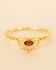 GG - Ring Anise size 56 semi-sircle garnet g.pl