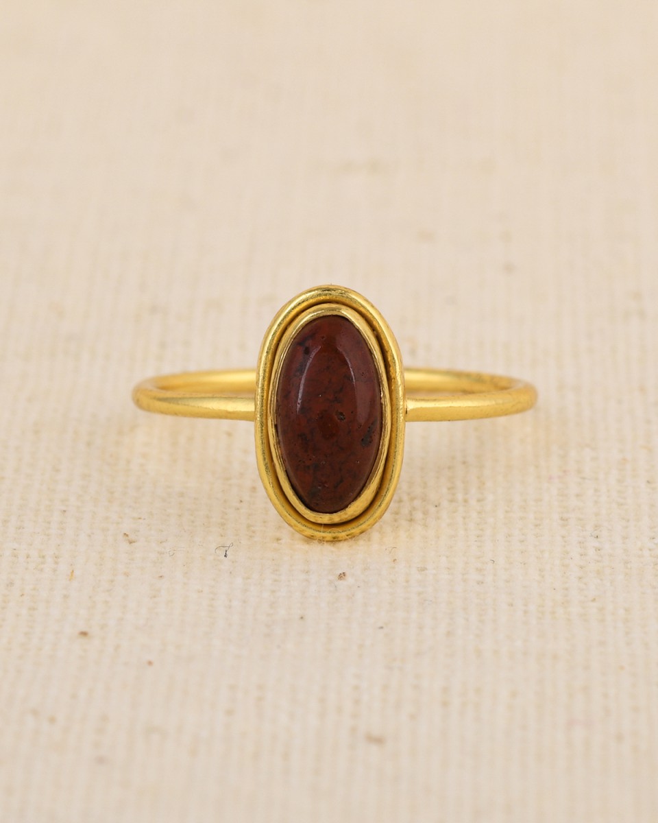 gg ring size 56 bree with 4x10mm red jasper gpl