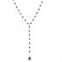 hh collier garnet beads with drop