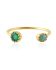 H - Ring size 54 amazonite and green onyx g.pl