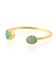 H - Ring size 54 amazonite and green onyx g.pl