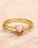 hh ring size 54 triangle pink opal set of 2 gold plated