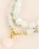 HH - Collier white moonst. large gems with heart pendant HT
