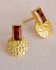 i earring adia stud 2x4mm garnet with coin gpl
