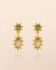 I - Earring stud Corvus citrine 25x5mm marquise g.pl